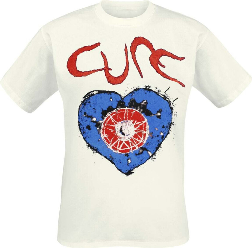 T-skjorte - Heart - S til XXL - Herrer - hvit