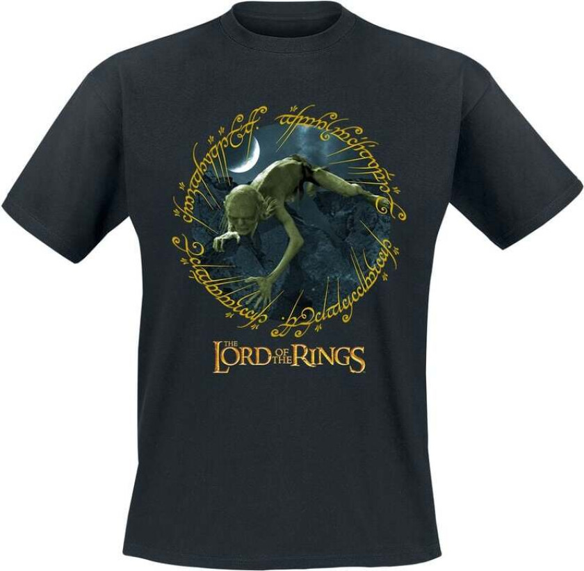 T-skjorte - Gollum Ring - M til 3XL - Herrer - svart