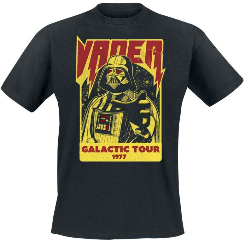 Disney T-skjorte - Darth Vader Tour - M til XXL - Herrer - svart