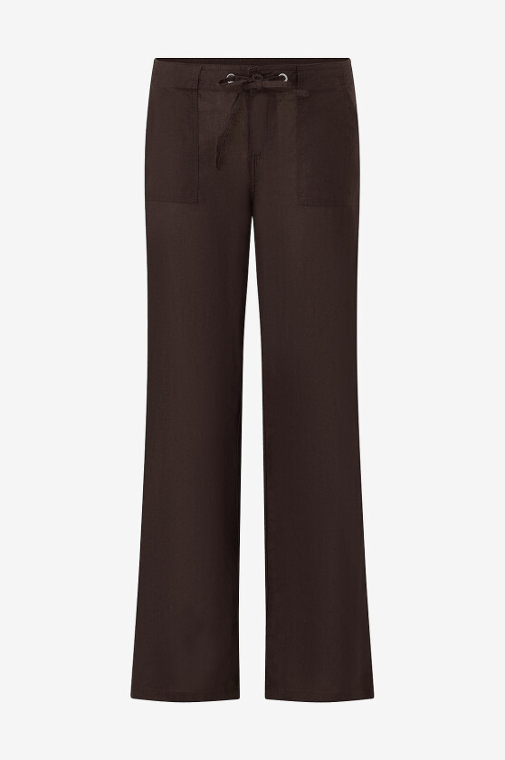 Linbukser Linen Blend Trousers - Brun