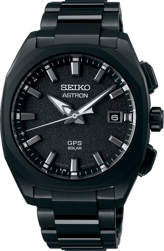 Astron GPS Solar Titanium SSJ009J1 - Kvarts - Sort - Herreklokker - Titanium - Safir