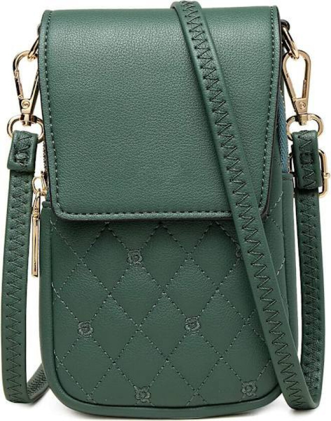 Nylon Mobiltelefon Crossbody Lommebok for Kvinner, Designer Mobiltelefonveske Lommebok med Avtakbar Justerbar Skulderstropp, Crossbody Telefonveske med Funksjoner