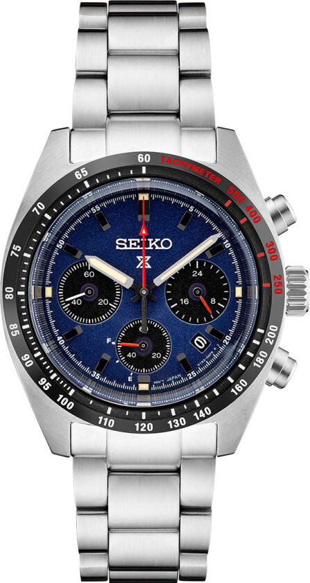 Prospex Speedtimer 1969 Re-Creation Solar SSC815P1 - Kvarts - Sølv - Herreklokker - Rustfritt stål - ledd m/pin - Safir