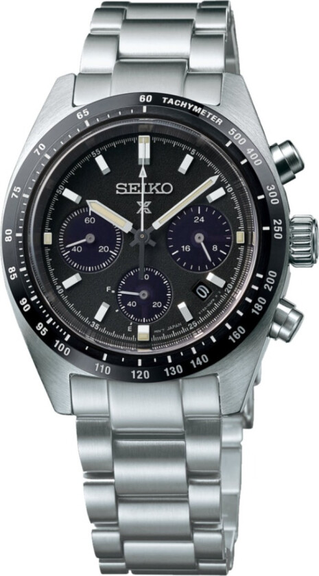 Prospex Speedtimer 1969 Re-Creation Solar SSC819P1 - Kvarts - Sølv - Herreklokker - Rustfritt stål - ledd m/pin - Safir