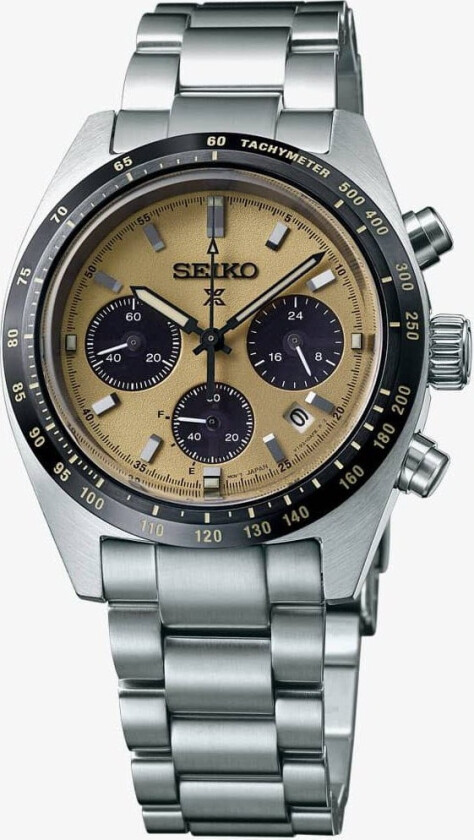 Prospex Speedtimer 1969 Re-Creation Solar SSC817P1 - Kvarts - Sølv - Herreklokker - Rustfritt stål - ledd m/pin - Safir