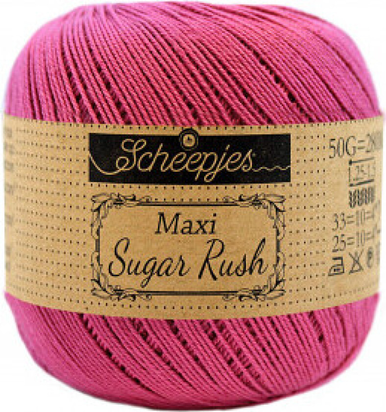 Maxi Sugar Rush Garn Unicolor 251 Hagerose