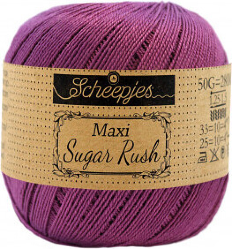 Maxi Sugar Rush Garn Unicolor 282 Ultra Lilla