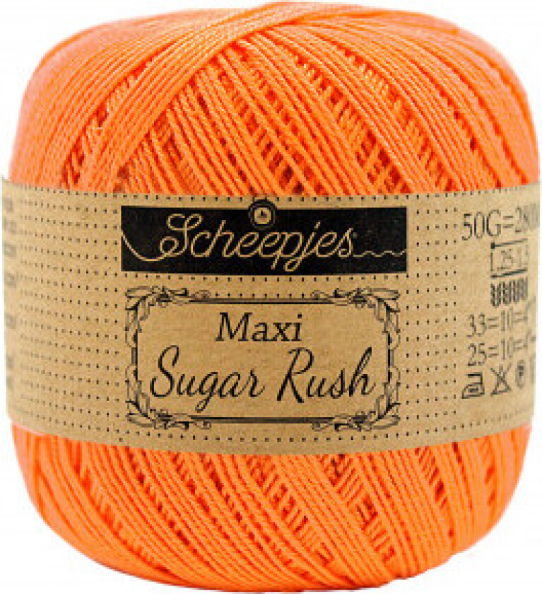 Maxi Sugar Rush Garn Unicolor 386 Fersken