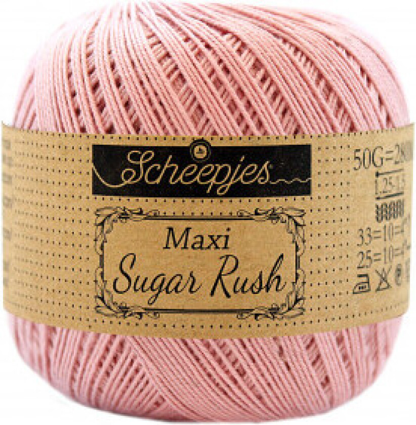 Maxi Sugar Rush Garn Unicolor 408 Gammelrosa