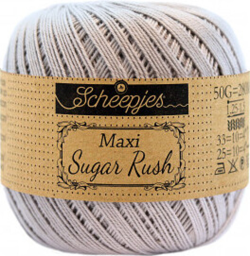 Maxi Sugar Rush Garn Unicolor 618 Sølv