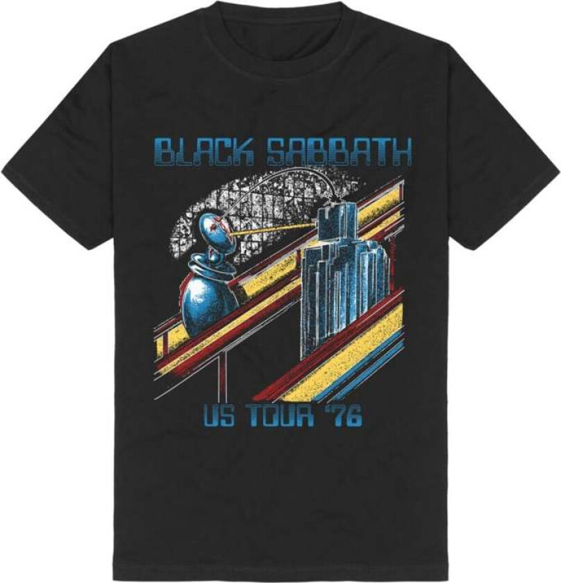 T-skjorte - US Tour 1976 - S til 3XL - Herrer - svart