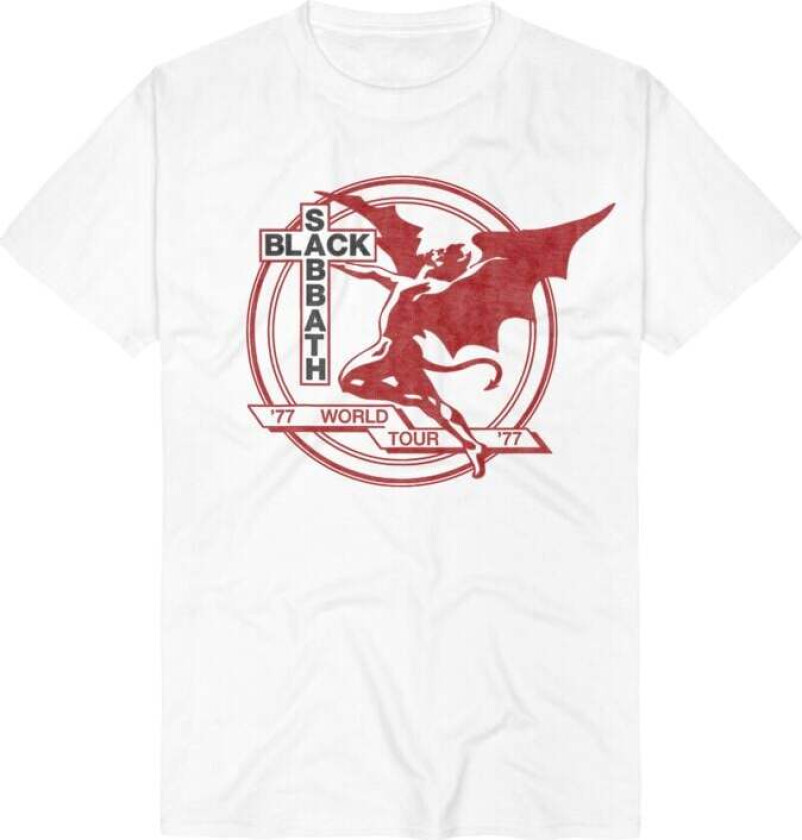 T-skjorte - World Tour 1977 - S til 3XL - Herrer - hvit