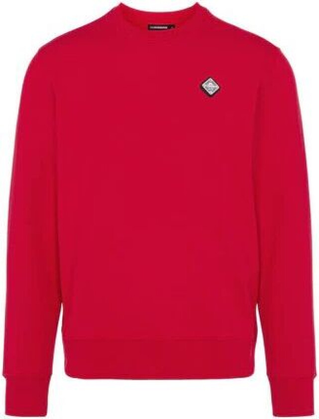 Throw Patch C-Neck Sweatshirt - Red Bell XL