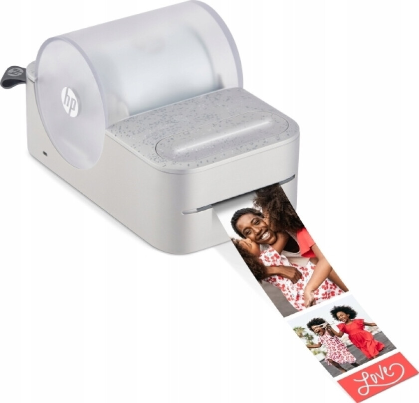 Sprocket Panorama farge etikettprinter Bluetooth for fotolapper, klistremerker - hvit