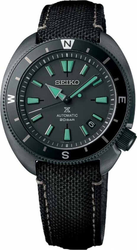 Seiko Black Series Night Vision Prospex Tortoise Limited Edition (7000 pieces worldwide) SRPH99K1 - Automatisk - Sort - Herreklokker - Stoff -...