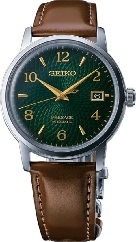 Presage Cocktail Time Mojito Automatic SRPE45J1 - Automatisk - Sølv - Herreklokker - Skinn - Mineral