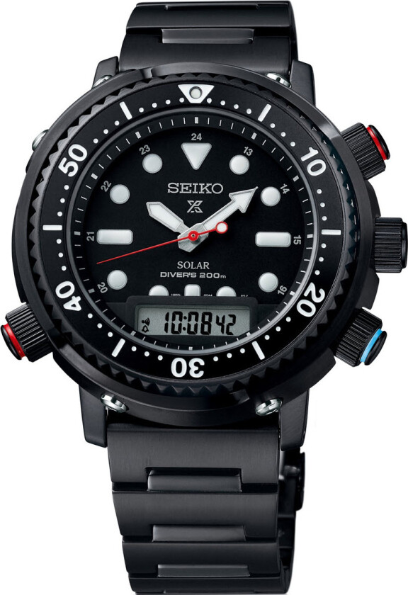 Seiko Prospex Solar Commando Arnie Hybrid Diver 40th Anniversary Limited Edition (4000 pieces worldwide) SNJ037P1 - Kvarts - Sort - Herreklokker -...