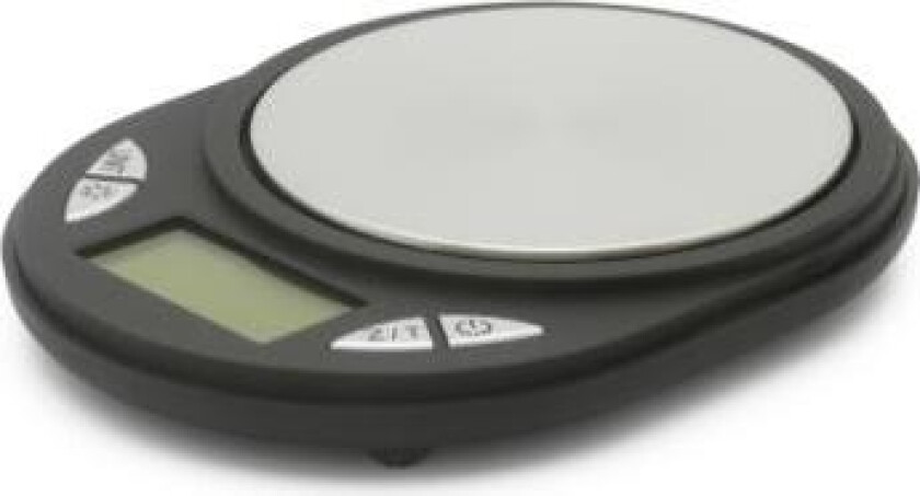 Bredemeijer Tevekt/Kjøkkenvekt Oval 13x10 Svart/Stål