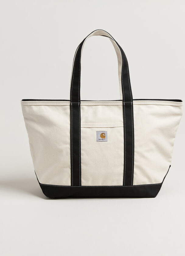 Canvas Beach Tote Natural/Black