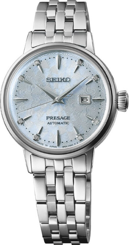 Presage Cocktail Time Skydiving Diamond Twist Automatic SRE007J1 - Automatisk - Sølv - Dameklokker - Rustfritt stål - ledd m/pin - Mineral