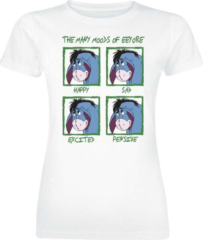 Winnie The Pooh - Disney T-skjorte - The Many Moods Of Eeyore - S til XXL - Damer - hvit