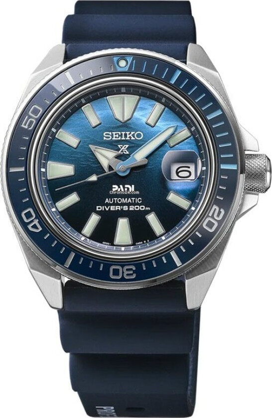 Prospex 200m Automatic PADI Special Edition SRPJ93K1 - Automatisk - Sølv - Herreklokker - Silikon - Safir