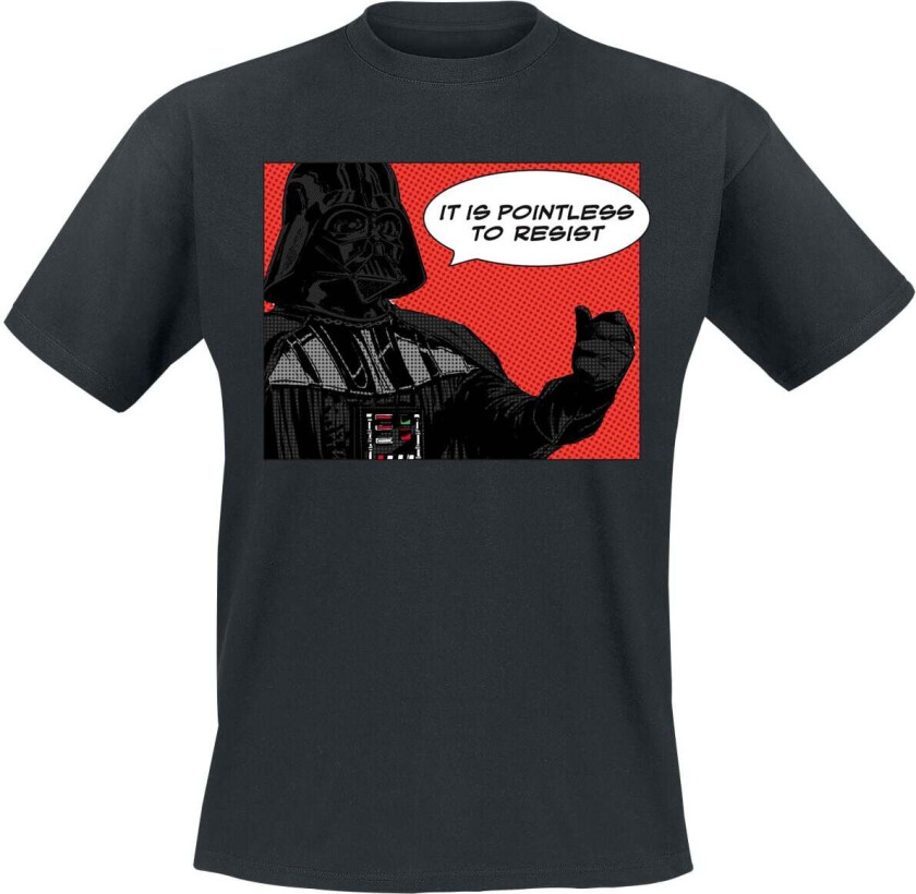 Disney T-skjorte - DARTH VADER POINTLESS - M til XXL - Herrer - svart