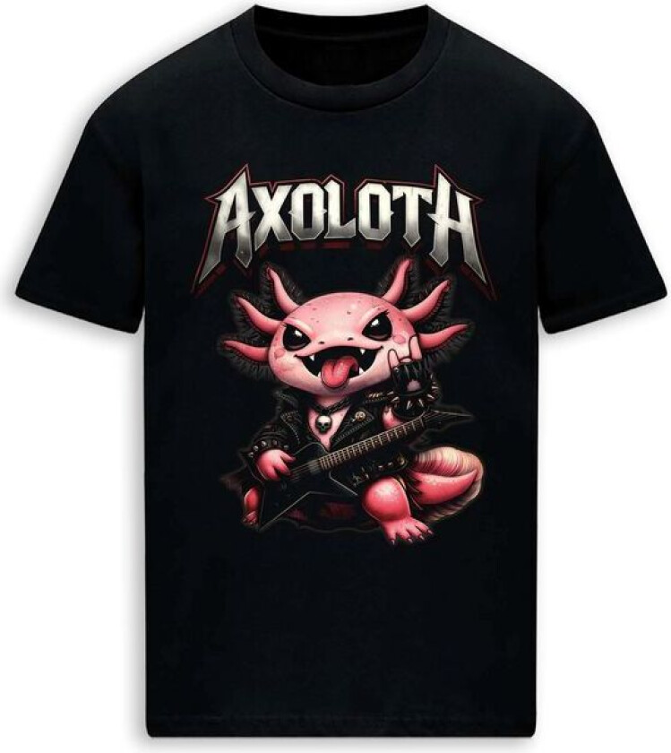 Fun T-skjorte - Axoloth - M til 3XL - Herrer - svart