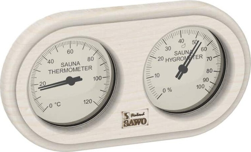 Bilde av Badstue Termo-Hygrometer SAWO Avrundet
