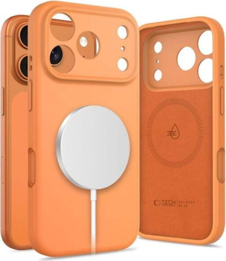 Silicone MagSafe Case for iPhone 17 Pro - Orange