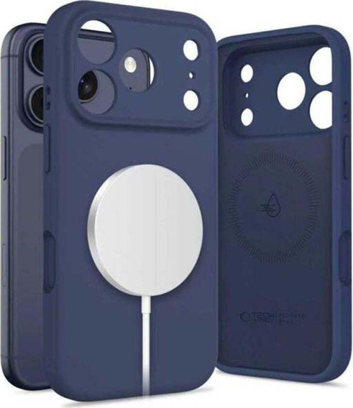 Silicone MagSafe Case for iPhone 17 Pro - Navy Blue