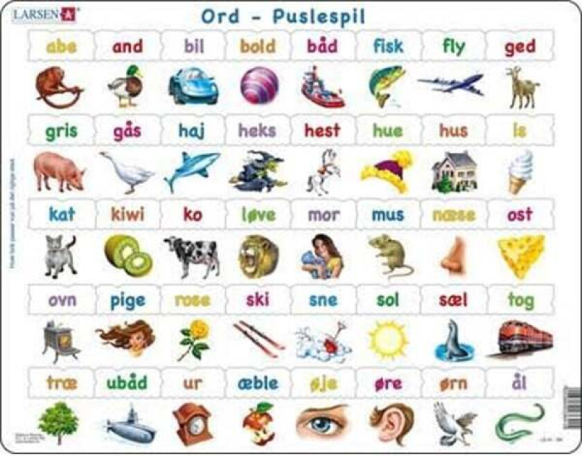 Puzzle Learn to Read - 40 pieces Maxi (36.5x28.5 cm) Gulv