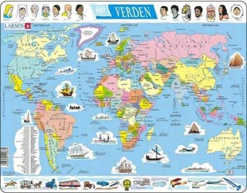 Puzzle World Politics - 107 pieces Maxi (36.5x28.5 cm) Gulv