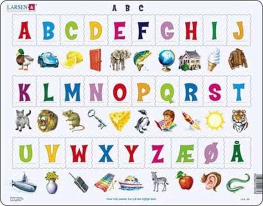 Puzzle Learn the letters (29) - 29 pieces Maxi (36.5x28.5 cm) Gulv