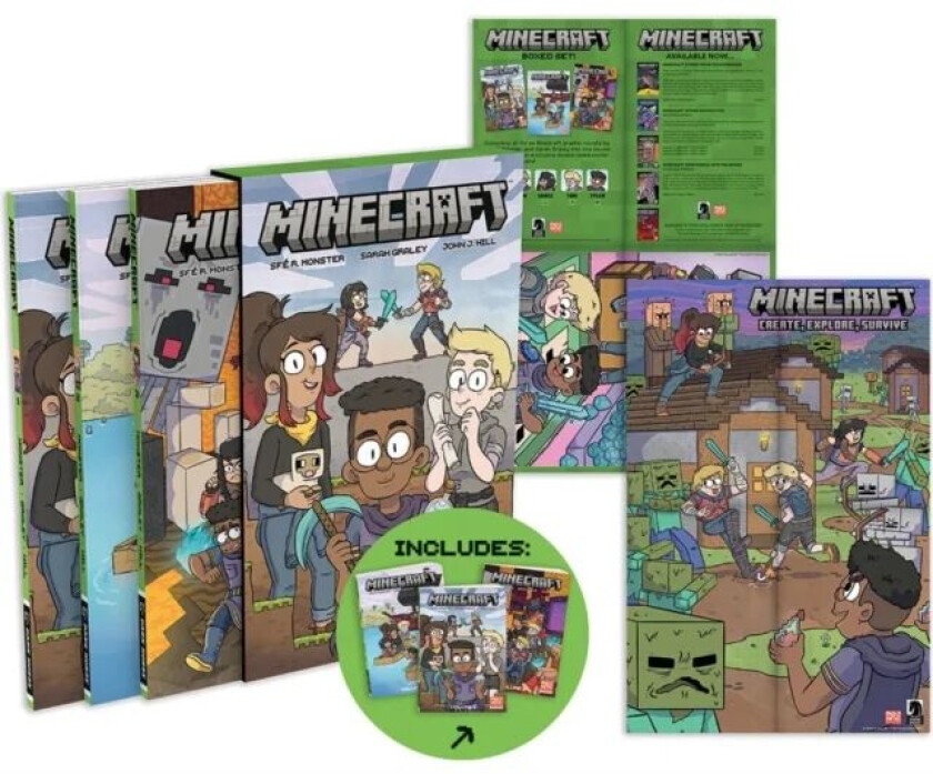 Minecraft Boxed Set (graphic Novels) av Sfe R. Monster, Sarah Graley