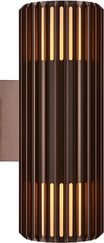 Aludra Double Utendørs Vegglampe Seaside Metallic Brown