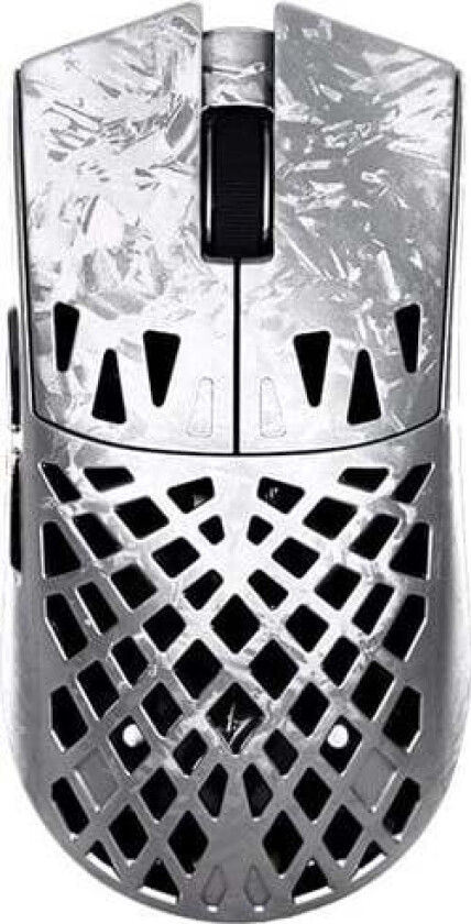 Blazing Sky GHOST Ultimate Hollow Carbon Fiber Wireless Gaming Mouse - Gaming mus - Optisk - 5 - Sølv
