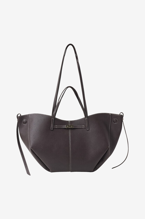 Totebag Detail Strap Tote Bag - Brun