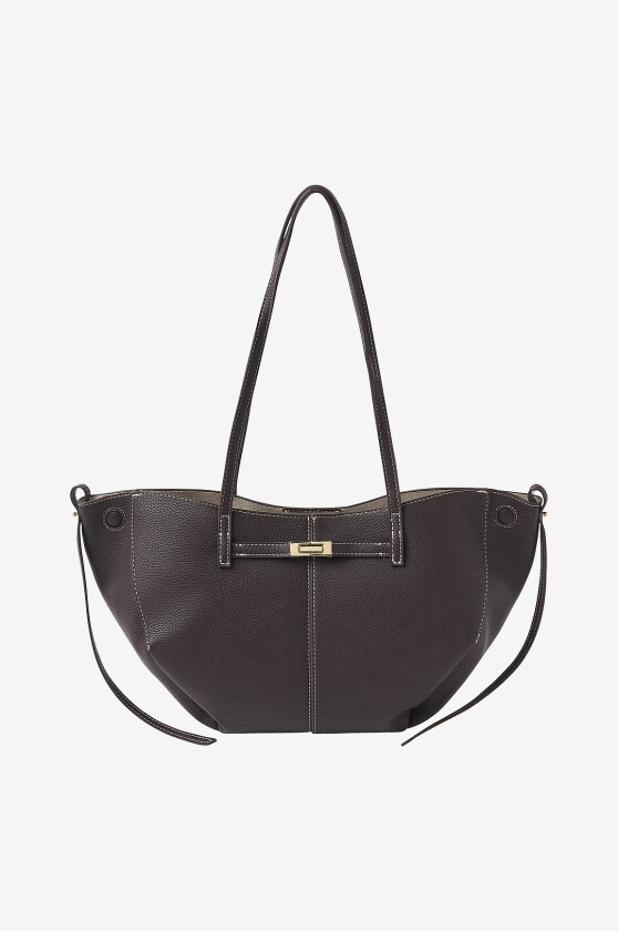 Skulerveske Detail Midi Bag - Brun