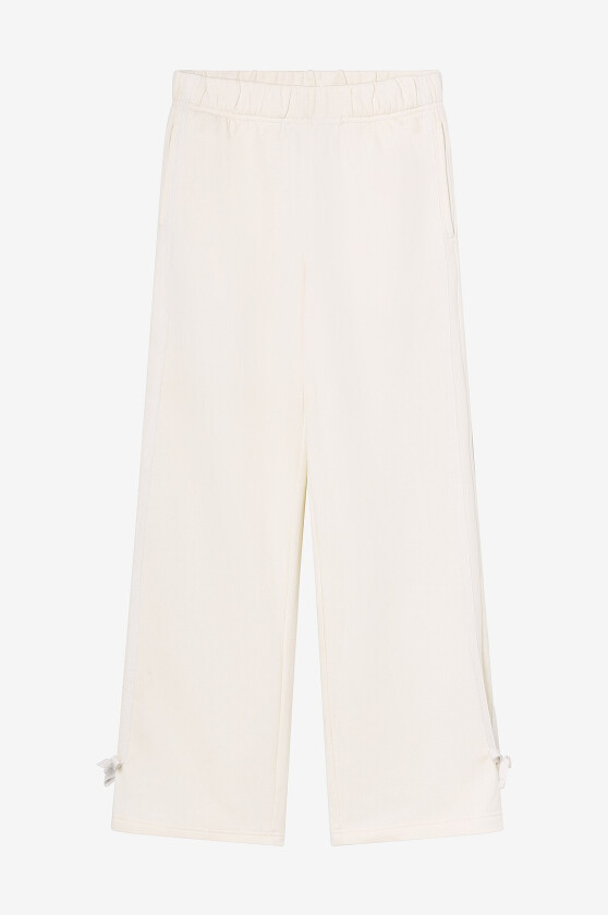 Sweatpants med brede bein - Natur