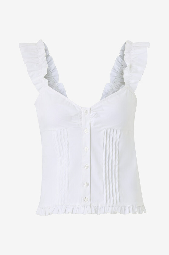 Bluse Frill - Hvit
