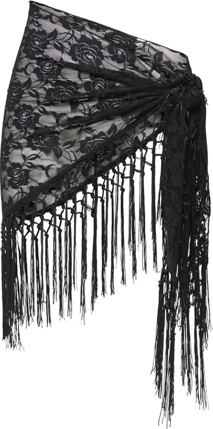 Jdyofina Fringe Scarf Wvn - Black - ONE SIZE