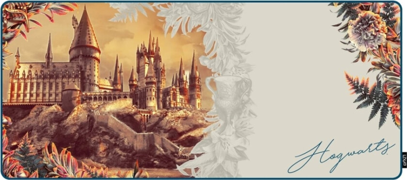 Lexip Warner Bros. - Musematte - fleksibel myk mikroteksturert overflate - størrelse XXL - Harry Potter - Blomster