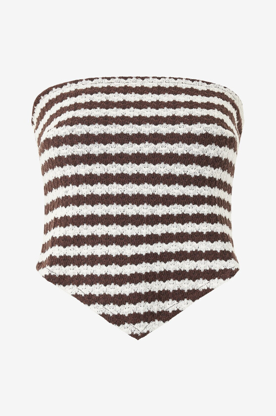 Tubetopp Scarf Top - Brun