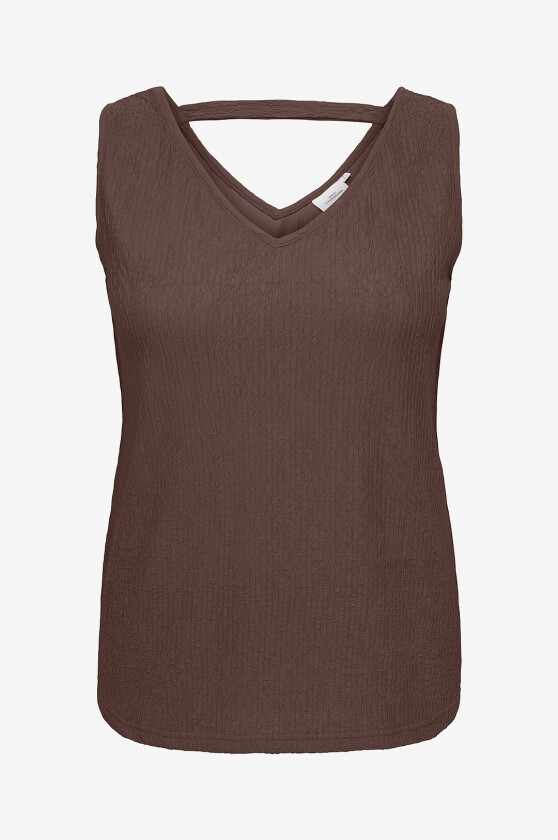 Topp carReina SL V-neck Structur - Grå