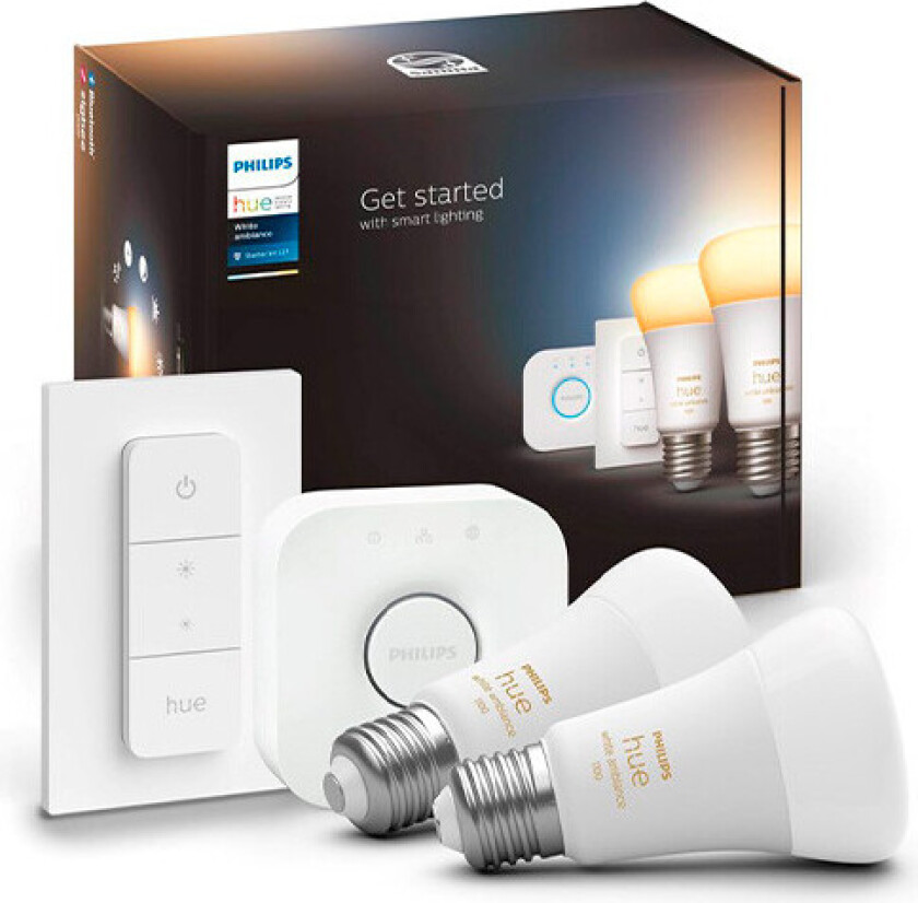 - White Amb. Starter Kit m/Bridge & Dimmer