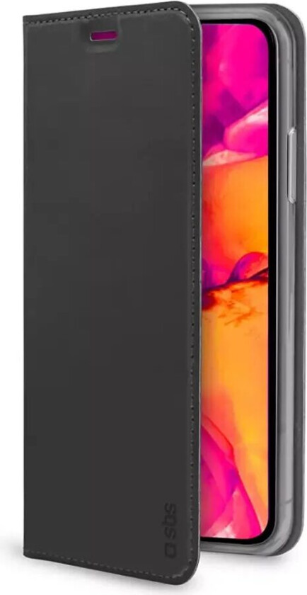 iPhone 12 / 12 Pro Book Wallet Lite Flip Deksel med Magnetfunksjon - Svart