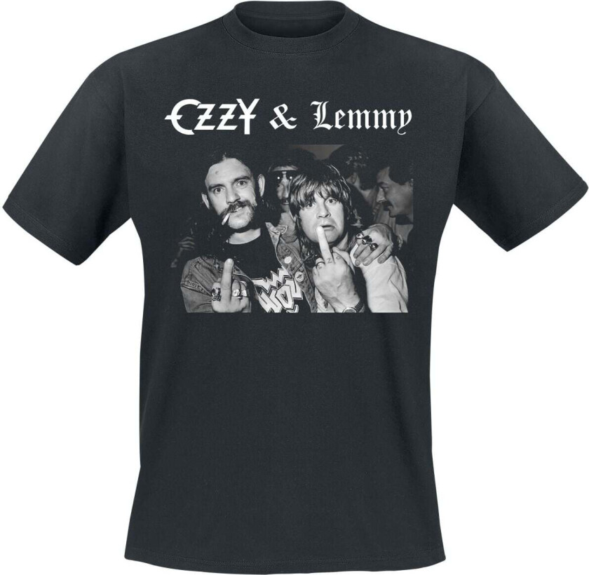 T-skjorte - Hellraiser Ozzy & Lemmy - S til 5XL - Herrer - svart