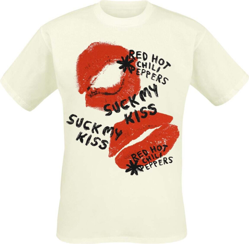 T-skjorte - Suck My Kiss - S til XXL - Herrer - hvit