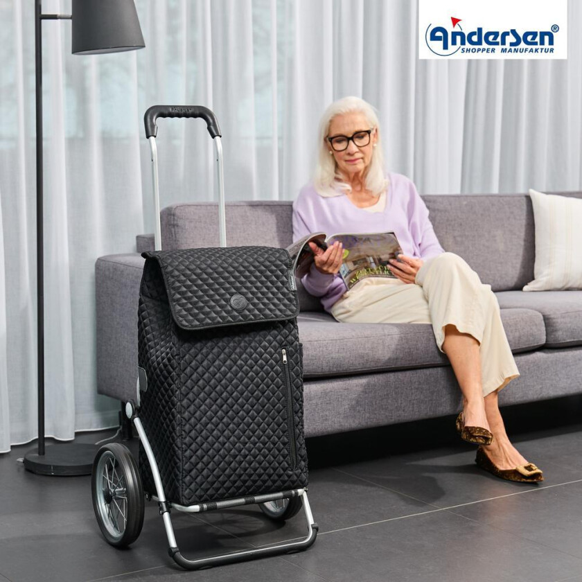 Bilde av Andersen Royal Shopper LISSA 43 Liter Trillebag svart